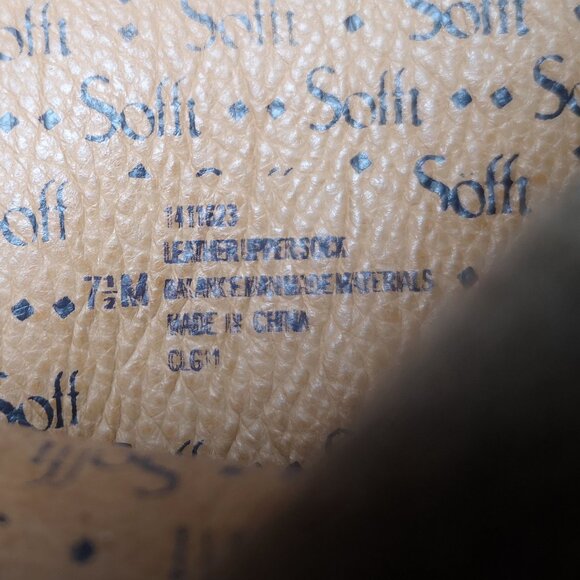 Sofft Ladies Size 7.5 Light Tan Knee High Heeled Pull On Style Suede Boots - Picture 6 of 10